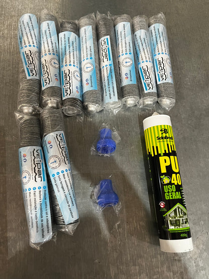 KIT  1000 pecas + 04 PU 40 + 2 bico injetor