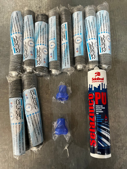 KIT   1000 pecas + 04 PU Selazinco + 02 bico injetor